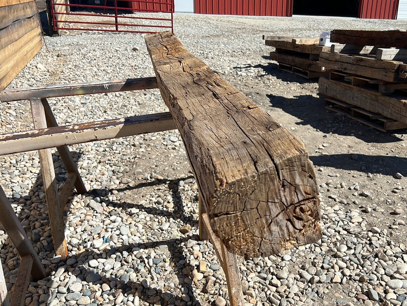 102.5 X 6.25 X 7.25" Hewn Timber #41414