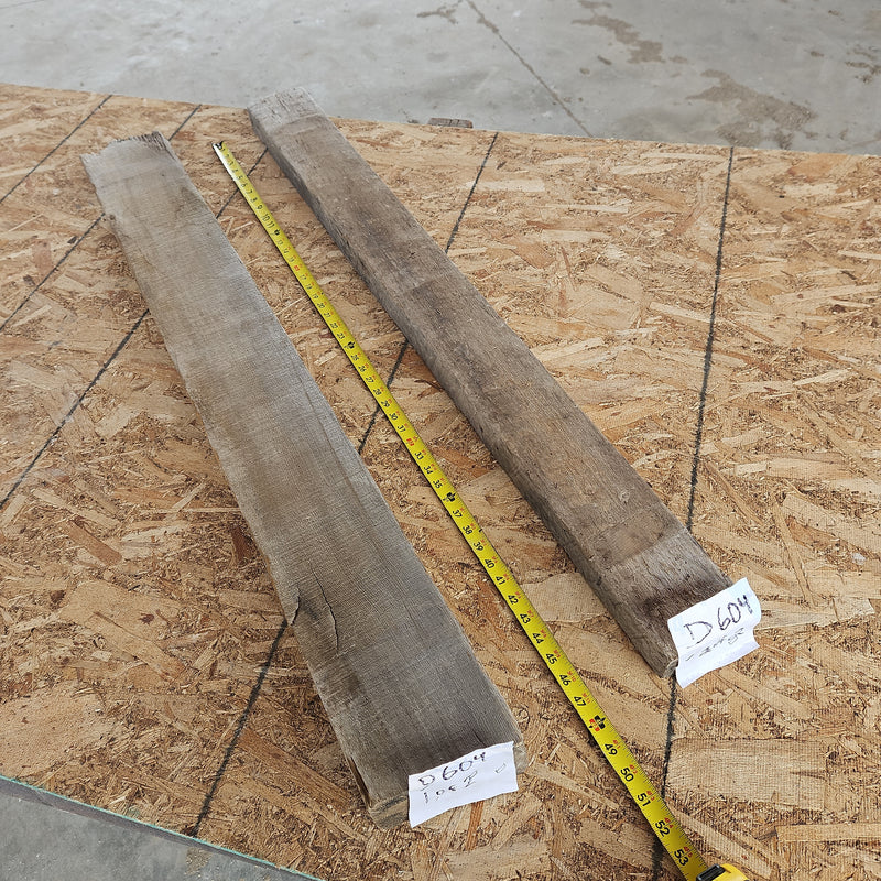 Two pieces 48-49"L x 2-3"H x 4-6"D D604