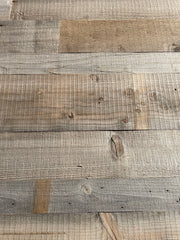 grey reclaimed wood plank shiplap