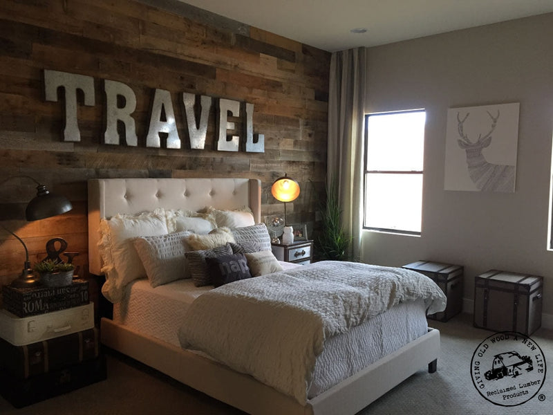 Accent Wall Paneling - Oak Blend