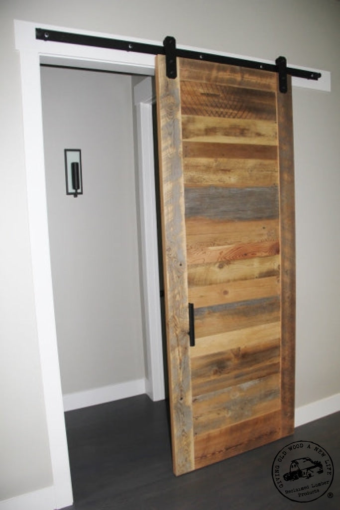 Barn Door Hardware rustic reclaimed wood door