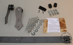 Barn Door Hardware raw steel Flat Track