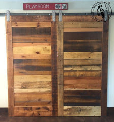 double barn doors on flat track hardware