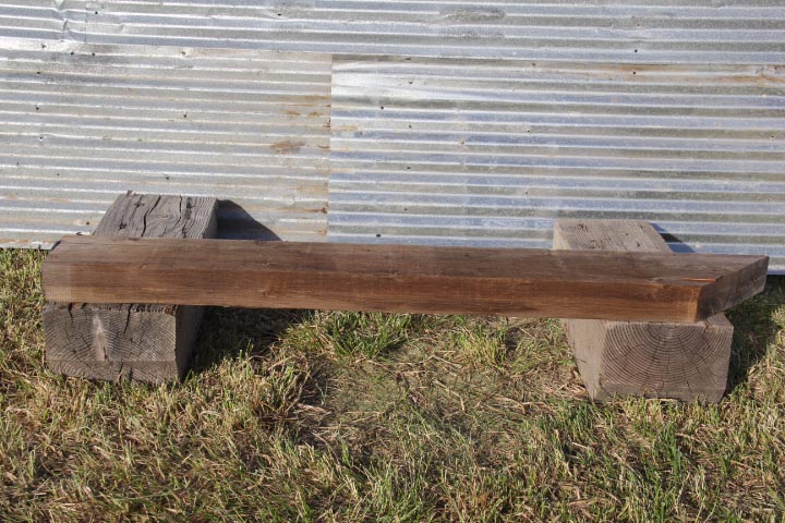 Reclaimed Wood Beam Mantel (B17)