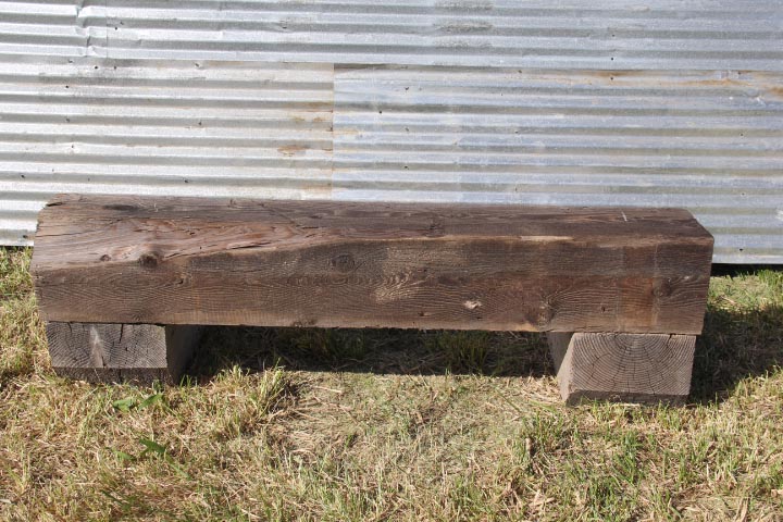 Reclaimed Wood Beam Mantel (C3)