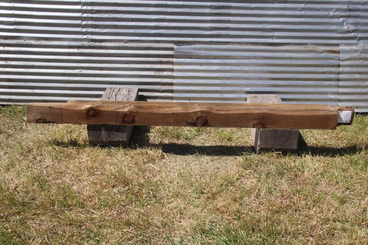 Real Reclaimed Wood Beam Mantel (C10)