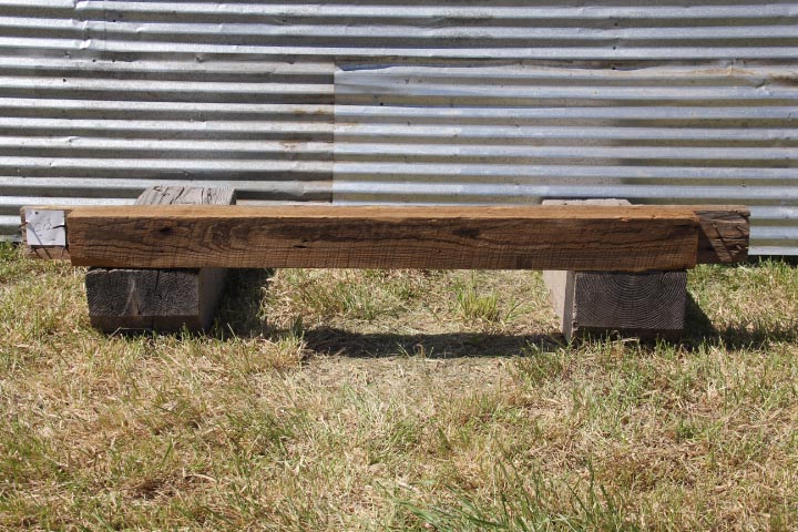 Reclaimed Wood Beam Mantel (C12)