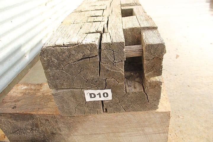 Short and Blocky Hand Hewn Timber D10