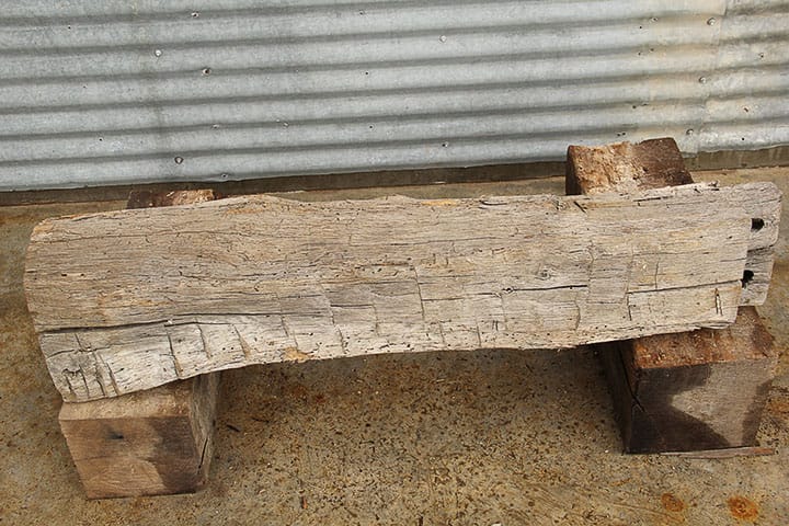 Hand Hewn Reclaimed Oak Log D13