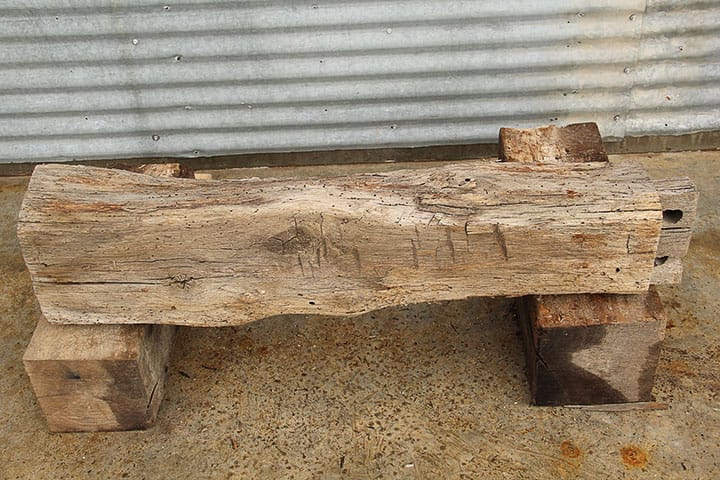 Hand Hewn Reclaimed Oak Log D13