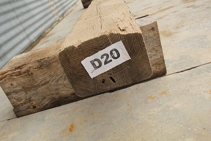 Long Skinny Reclaimed Beam D20