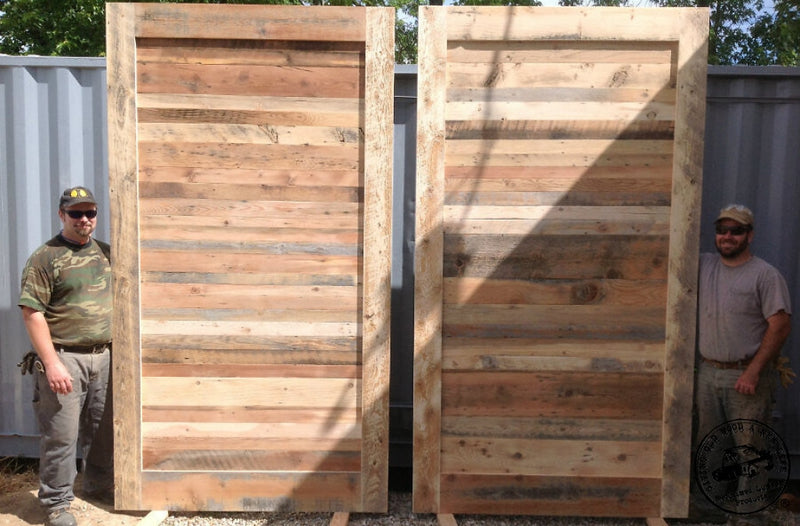 oversized Reclaimed Wood Barn Door Slabs