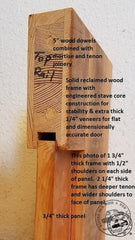 engineered architectural stile rail door cross section mortise and tenon joint