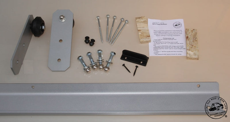 satin nickel Barn Door Hardware