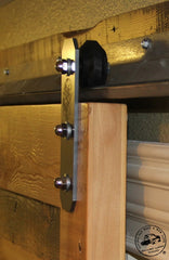 industrial steel barn door track system