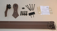 rust bronze Rlp Heavy Duty V-Track Barn Door Hardware